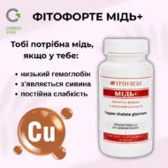 Мідь+ (Copper+), 60 капсул, Green Visa - Зображення 2