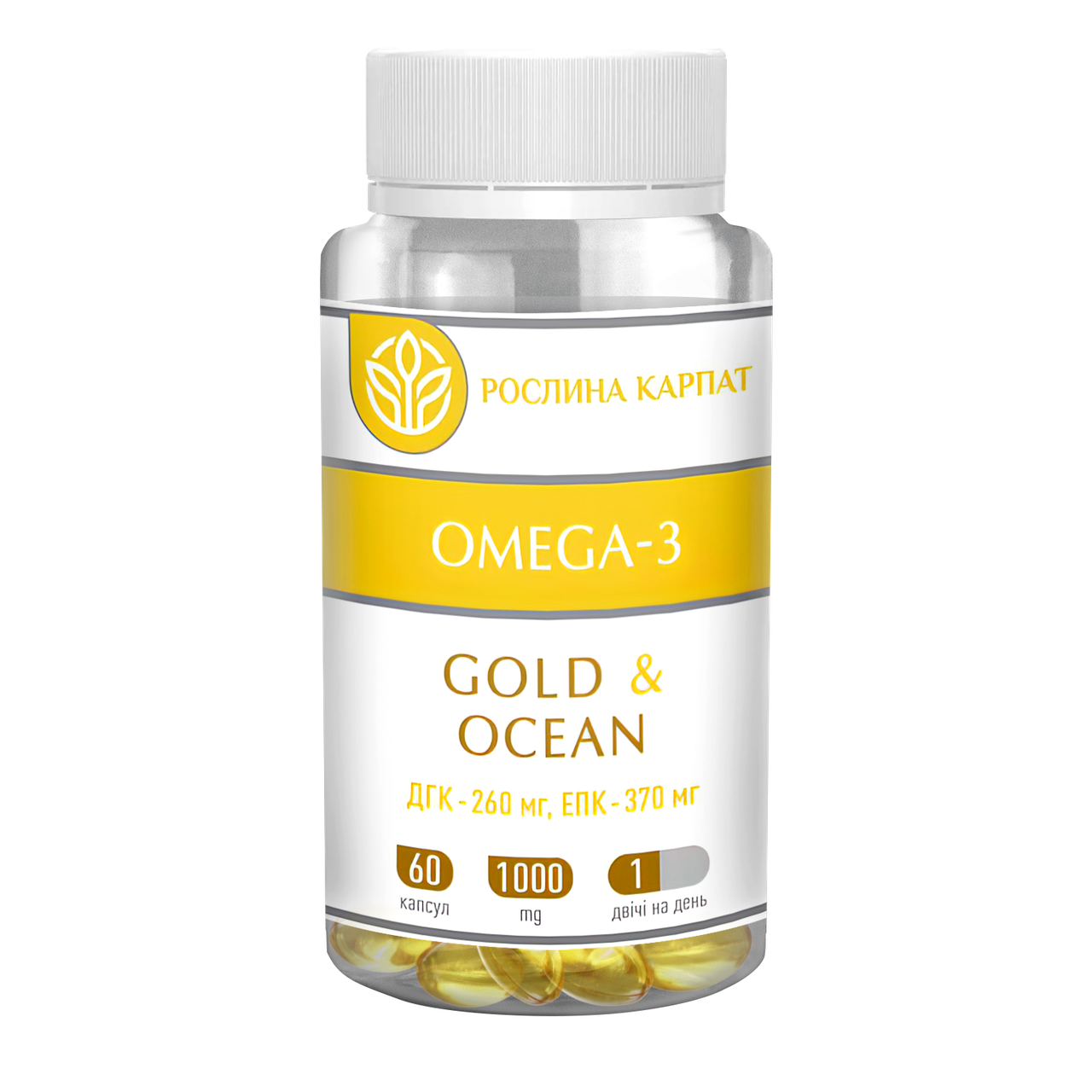 6274554795_omega-3-gold-ocean Omega-3 Gold Ocean 60 кап. - Зображення 1