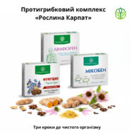 Протигрибковий комплекс (Фунгіцин, Лімфорен, Мікобен) Рослина Карпат
