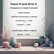Програма очищення організму Рослина Карпат (Гельмінтозин, Лімфорен, Фунгіцин, Гепатовіт, Дермісан, Мікобен) - Зображення 4