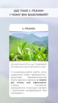 L-теанін (L-theanine) 60 капсул - Зображення 3