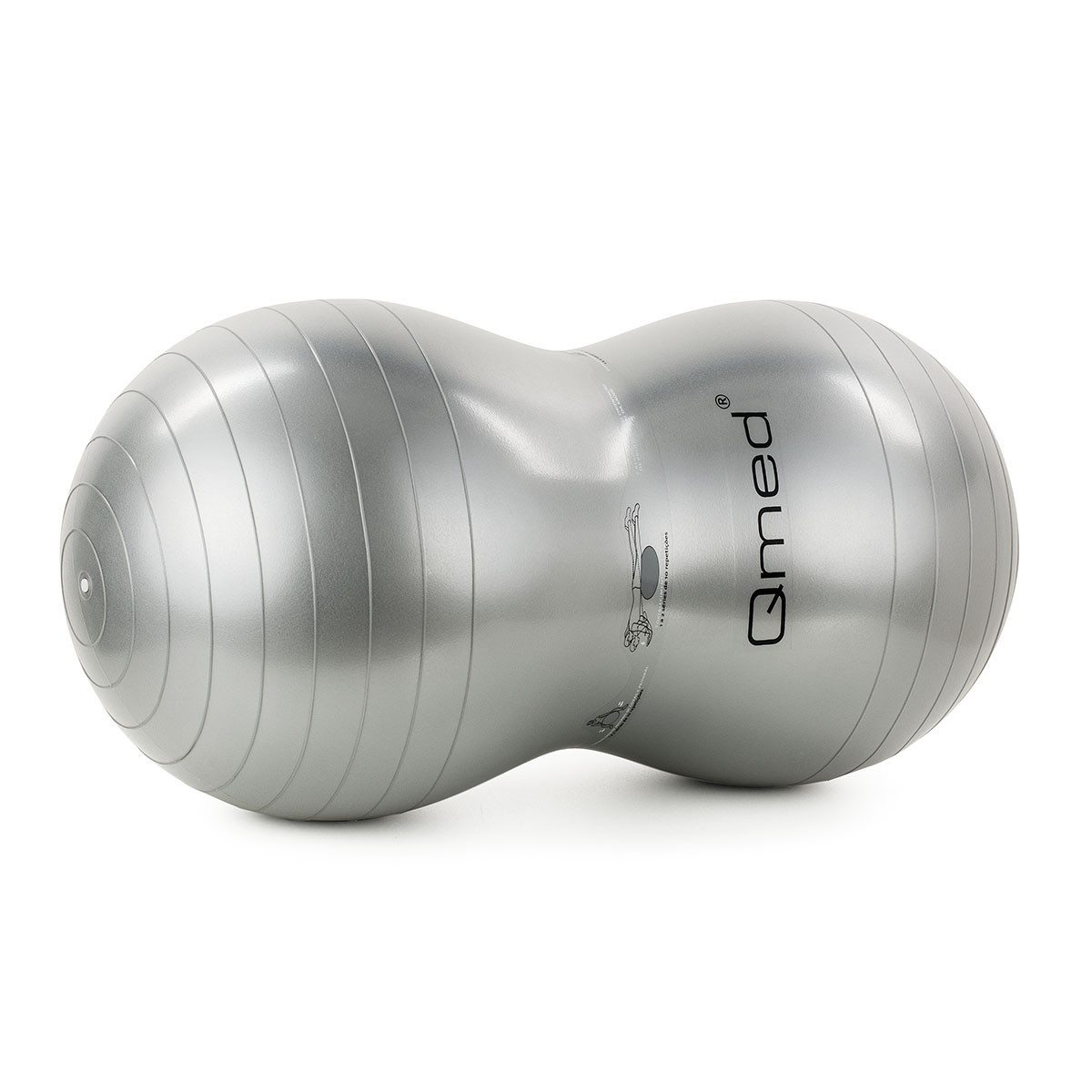 1902376124_qmed-abs-gym-2 Qmed ABS Gym Ball Peanut, Фітбол арахіс, гімнастичний м'яч для фітнесу і реабілітації - Зображення 1