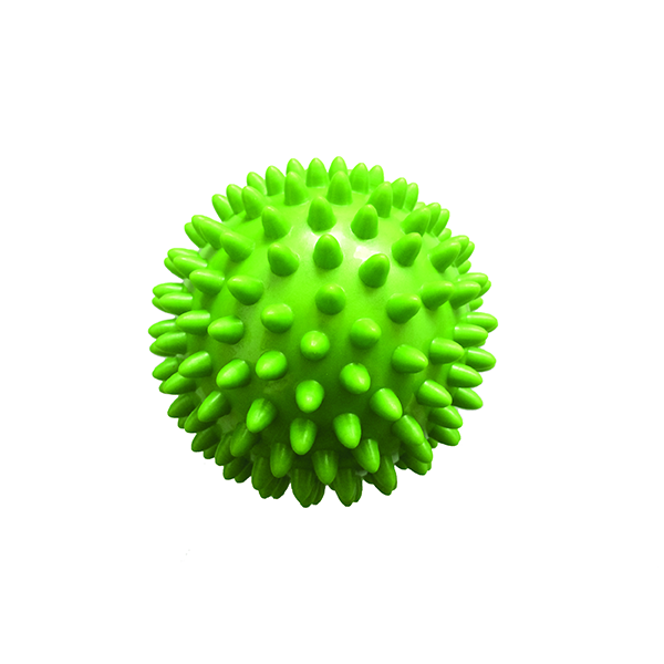 1902377498_masazhnij-myach-z Масажний м'яч з шипами Qmed Massage Balls 7 см, зелений - Зображення 1