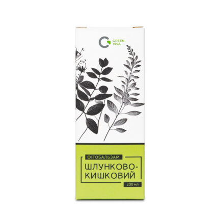 Фітобальзам "Шлунково-кишковий", 200 мл, Green Visa