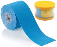 Кінезіо тейп Qmed Kinesio Tape, блакитний
