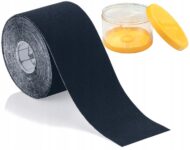 Кінезіо тейп Qmed Kinesio Tape, чорний
