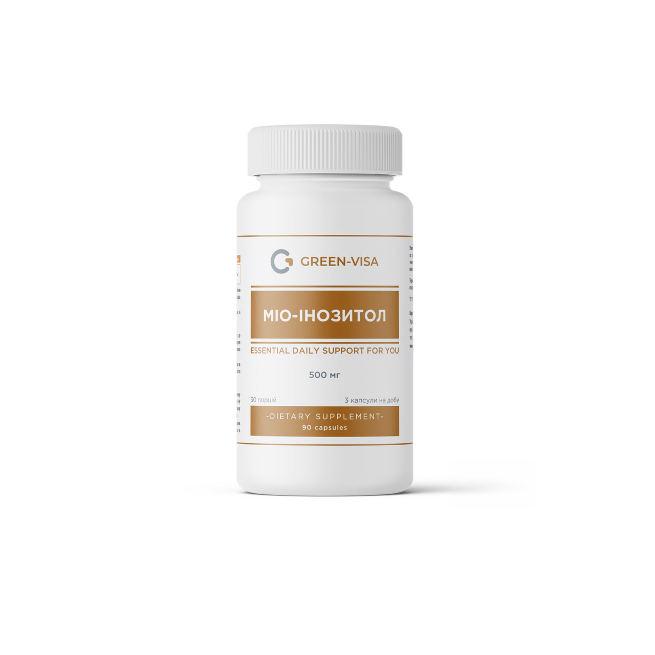7511783002_mio-inozitol-myo-inositol-90 Міо-інозитол (Myo-Inositol), 90 капсул, Green Visa - Зображення 1