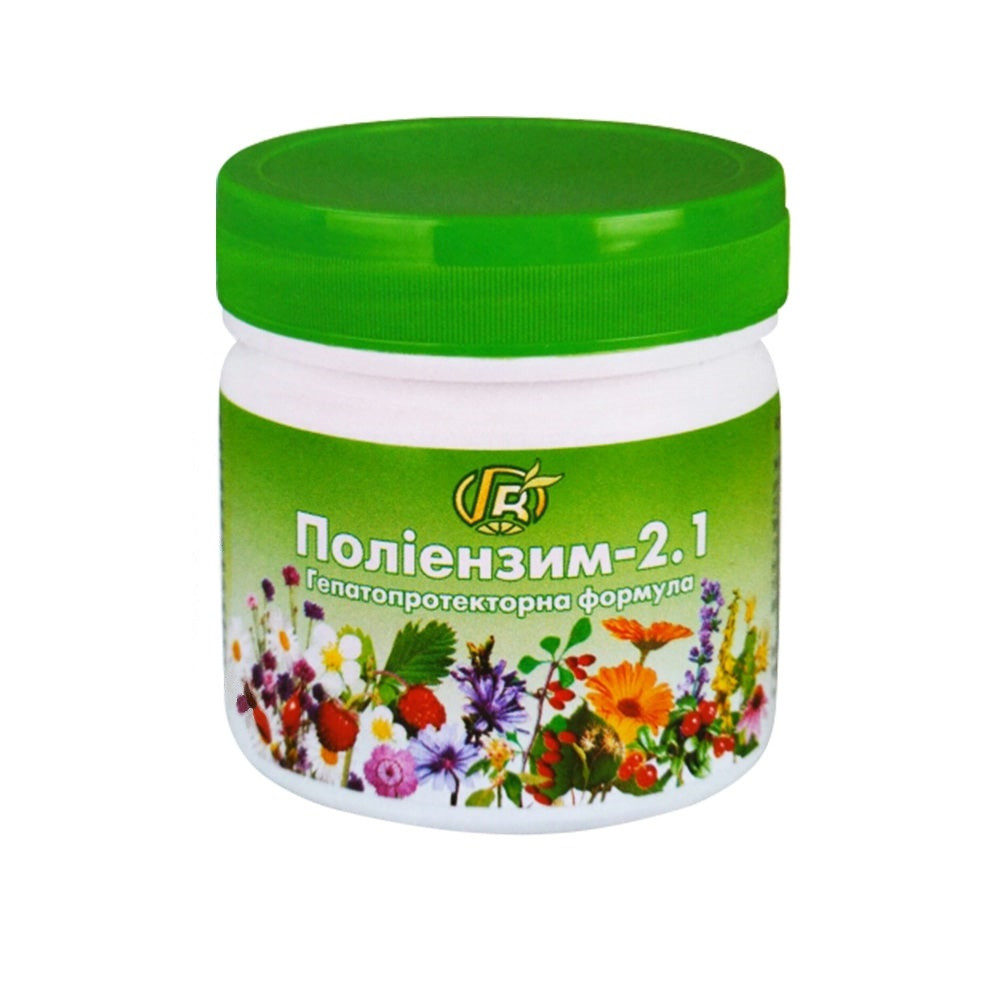 7530782042_polienzim-21-gepatoprotektorna-formula Поліензим-2.1 Гепатопротекторна формула (280 г), Green Visa - Зображення 1