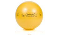 Фітбол - Qmed ABS Gym Ball 45 см. Гімнастичний м'яч для фітнесу. Жовтий - Зображення 2