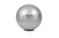 Фітбол - Qmed ABS Gym Ball 85 см. Гімнастичний м'яч для фітнесу. Сірий - Зображення 2