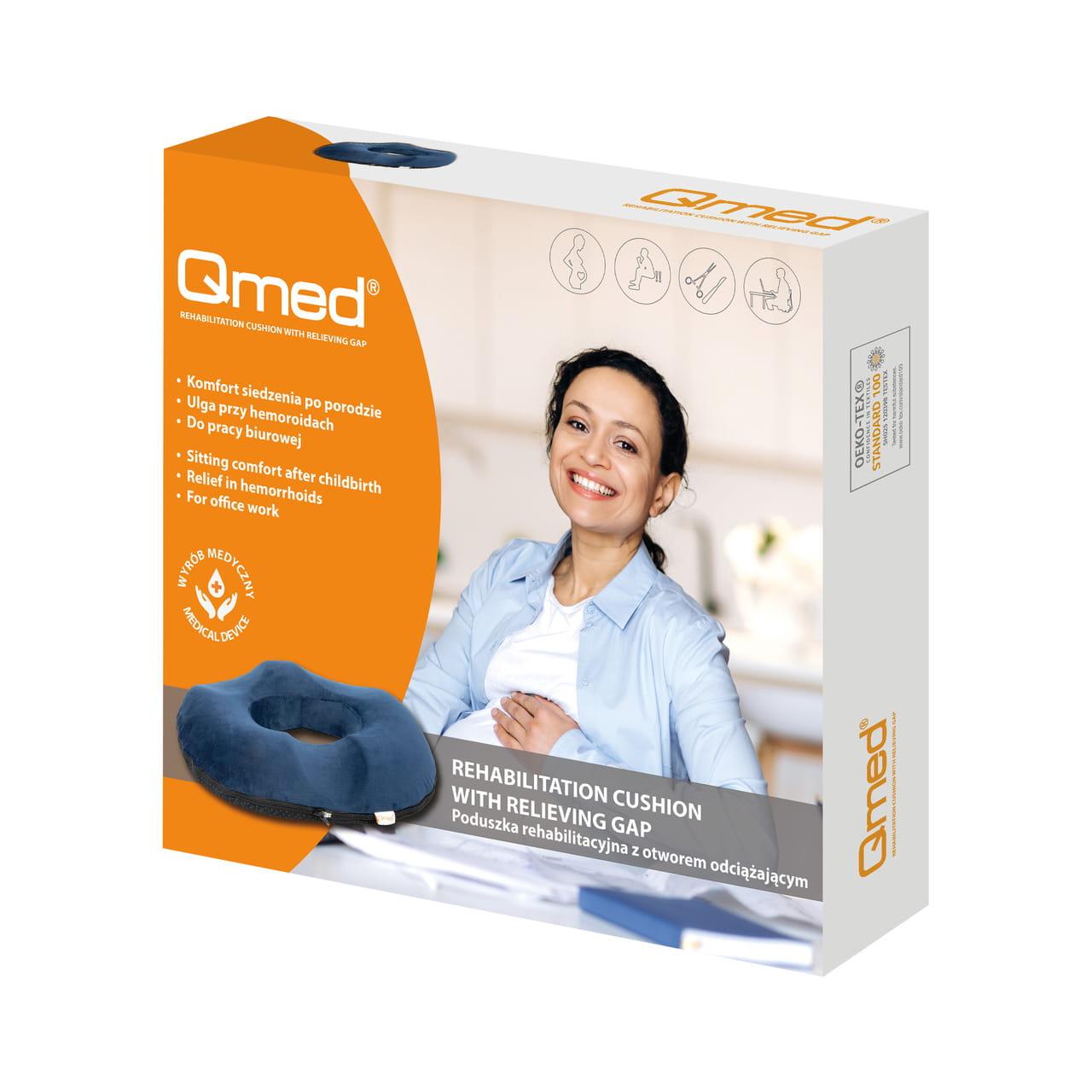 7566612785_reabilitatsijna-podushka-z Реабілітаційна подушка з рельєфним отвором Qmed Rehabilitation Cushion - Зображення 1
