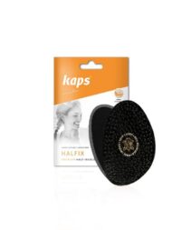 Kaps Halfix Black - Шкіряні напівустілки для модельного взуття на підборах, чорні