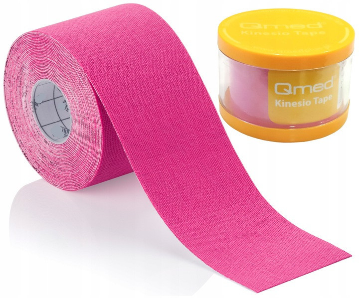7566615066_kineziotejp-qmed-kinesio Кінезіотейп Qmed Kinesio Tape, рожевий - Зображення 1