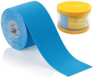 Кінезіотейп Qmed Kinesio Tape, блакитний