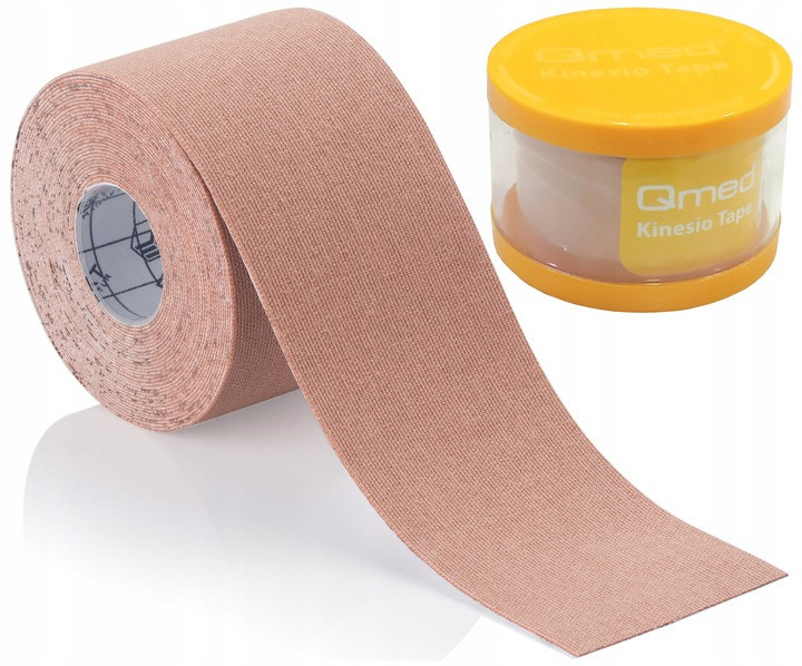 7566615095_kineziotejp-qmed-kinesio Кінезіотейп Qmed Kinesio Tape, бежевий - Зображення 1
