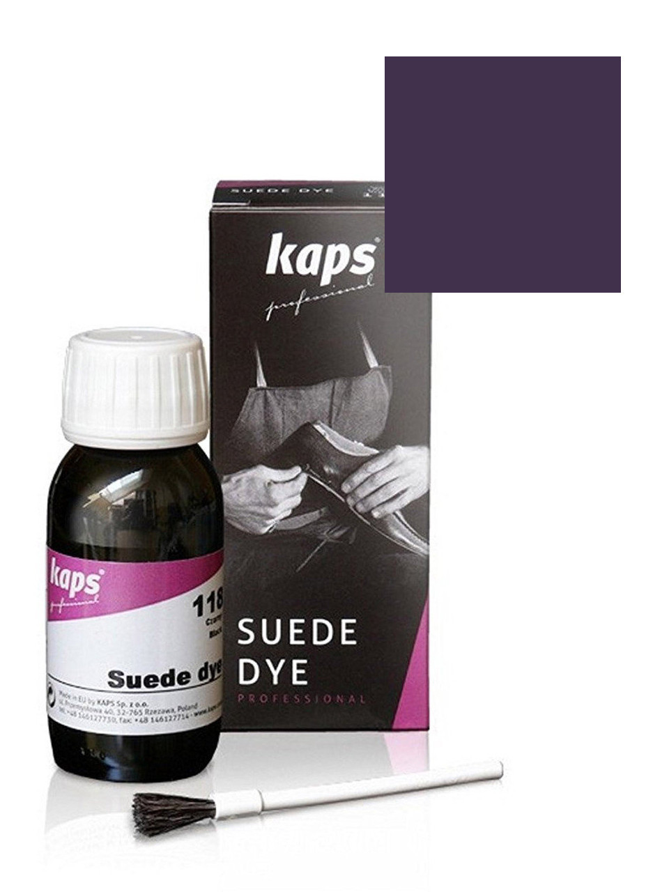 7566619355_farba-dlya-zamshi Фарба для замші та нубука Kaps Suede Dye 50 ml 102 Темна Бузок - Зображення 1