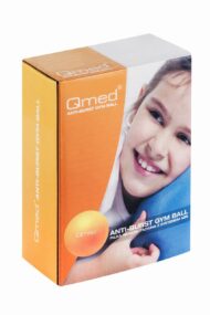 Фітбол - Qmed ABS Gym Ball 25 см. Гімнастичний м'яч для фітнесу. Помаранчевий - Зображення 2