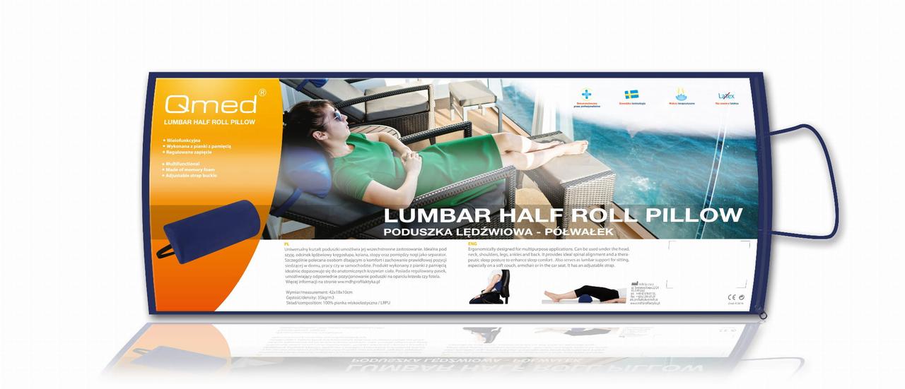 7566621298_podushka-napivvalik-qmed Подушка напіввалик Qmed Half Roll Pillow - Зображення 1