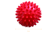 Масажний м'яч з шипами Qmed Massage Balls 9 см, червоний - Зображення 3