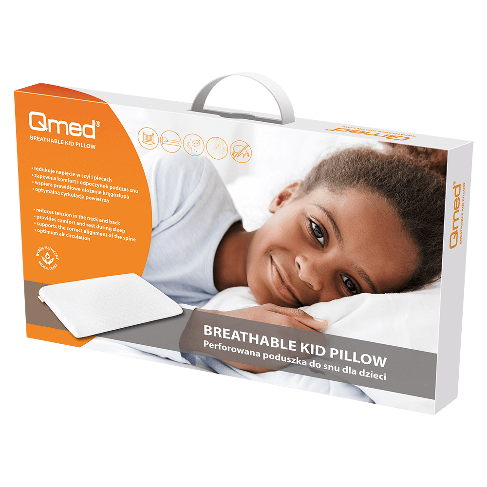 7566623679_podushka-dityacha-ortopedichna Подушка дитяча ортопедична Qmed Breathable Kid Pillow - Зображення 1