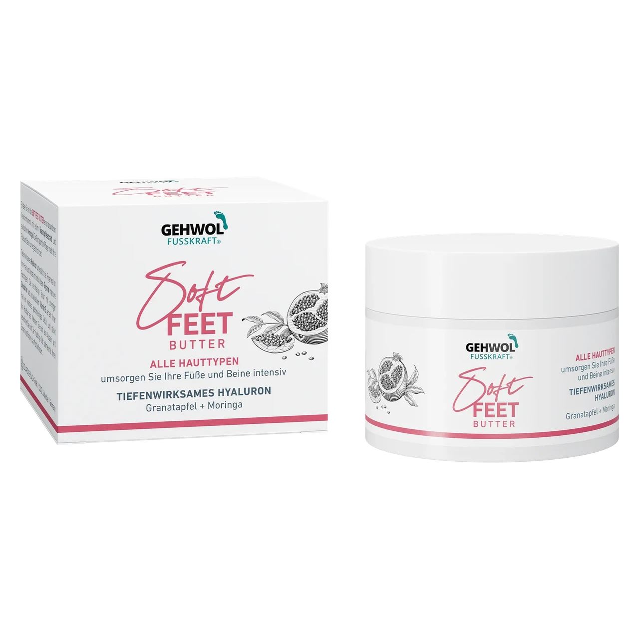 7566624493_krem-batter-dlya-nig Крем-баттер для ніг Гранат та моринг Gehwol Soft Feet Butter 100 мл - Зображення 1