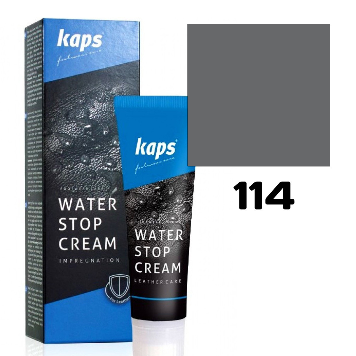 7566626509_vodovidshtovhuvalnij-krem-kaps Водовідштовхувальний крем Kaps Water Stop Cream 75 ml 114 Light Gray - Зображення 1