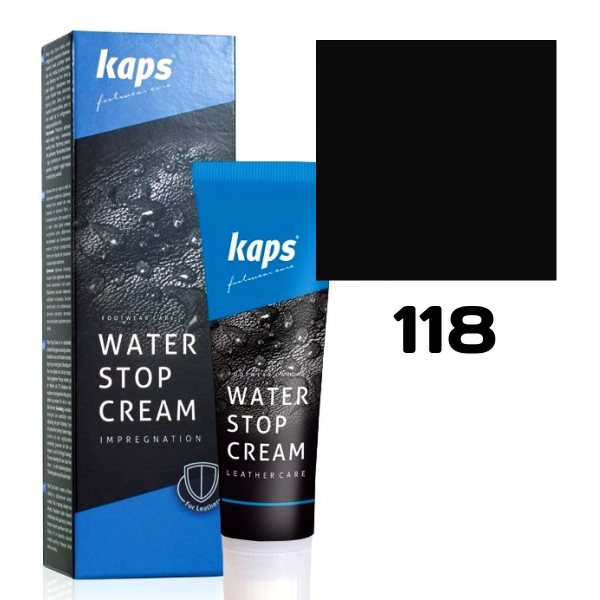 7566626511_vodovidshtovhuvalnij-krem-kaps Водовідштовхувальний крем Kaps Water Stop Cream 75 ml 118 Black - Зображення 1