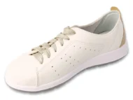Жіночі кросівки з розширеною повнотою для проблемних ніг Dr Orto Casual 156D025 білі з бежевим - Зображення 2