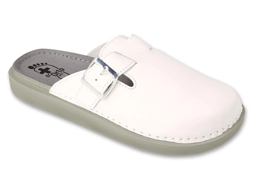 7566629228_cholovichi-medichni-sabo Чоловічі медичні сабо Dr Orto Med 179M002 білі - Зображення 1