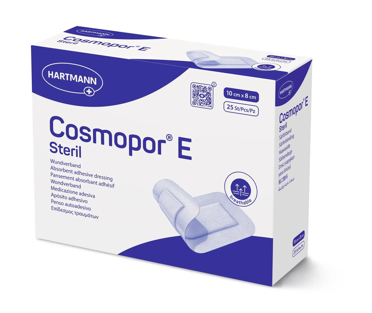 7609629228_povyazka-plastirna-sterilna Пов'язка пластирна стерильна Cosmopor® E 10 см x 8 см 1 шт. - Зображення 1