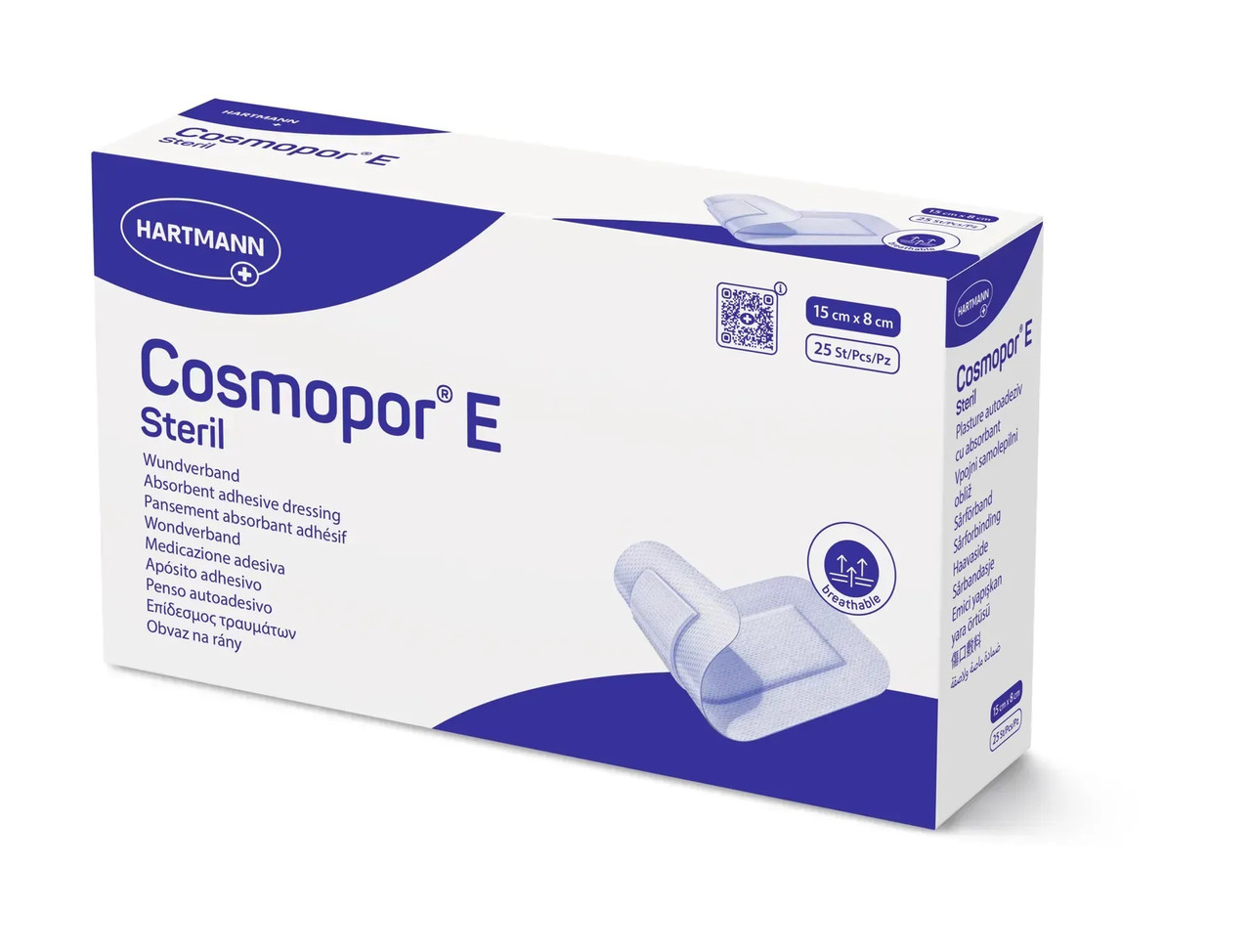 7609629236_povyazka-plastirna-sterilna Пов'язка пластирна стерильна Cosmopor® E 15 см x 8 см 1 шт. - Зображення 1