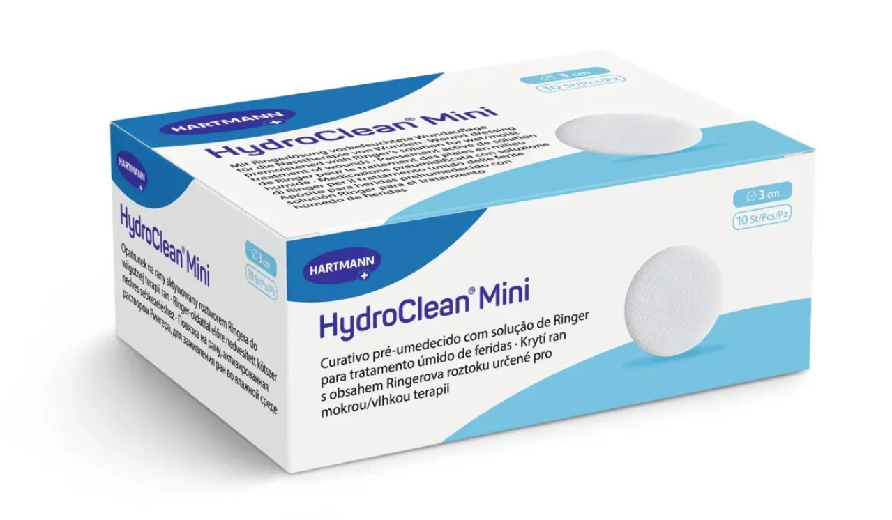 7609629636_gidroaktivna-absorbuyucha-povyazka Гідроактивна абсорбуюча пов'язка HydroClean Mini Гідролін Міні D-3 см 1 шт - Зображення 1