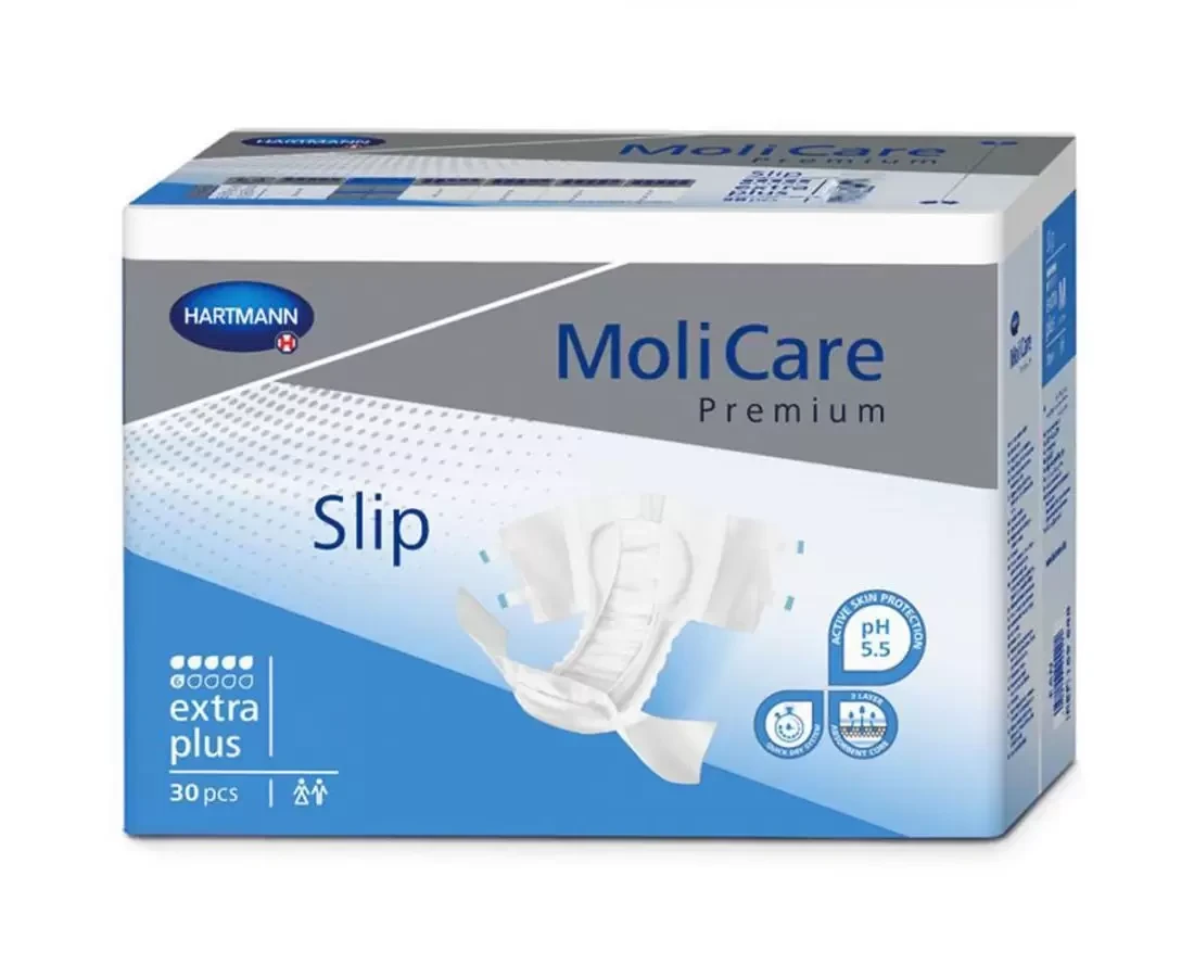 7609632071_pidguzki-dlya-doroslih Підгузки для дорослих MoliCare Premium Slip extra plus S 30шт/уп. - Зображення 1
