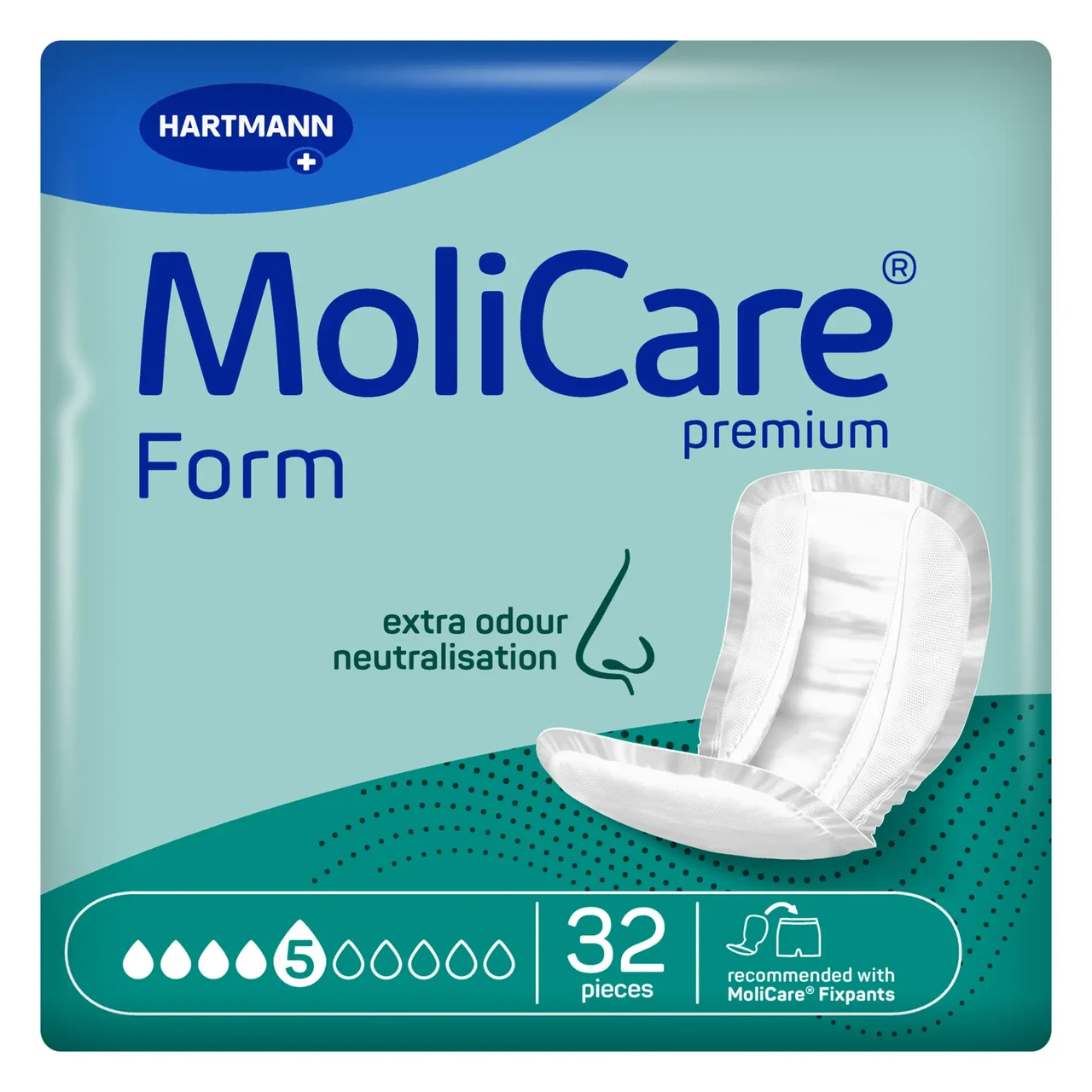 7609632804_prokladki-anatomichnoyi-formi Прокладки анатомічної форми MoliCare Premium Form 5 крапель - Зображення 1