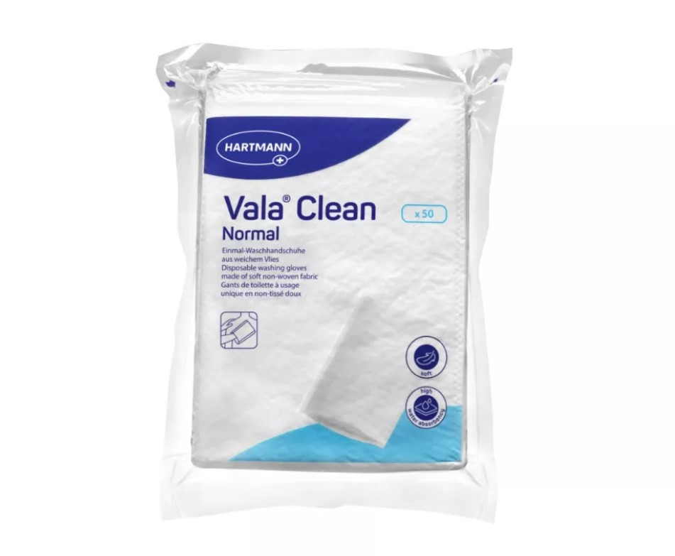 7609634907_rukavichki-dlya-gigiyenichnogo Рукавички для гігієнічного догляду Vala®Clean normal одноразові, 50 шт - Зображення 1