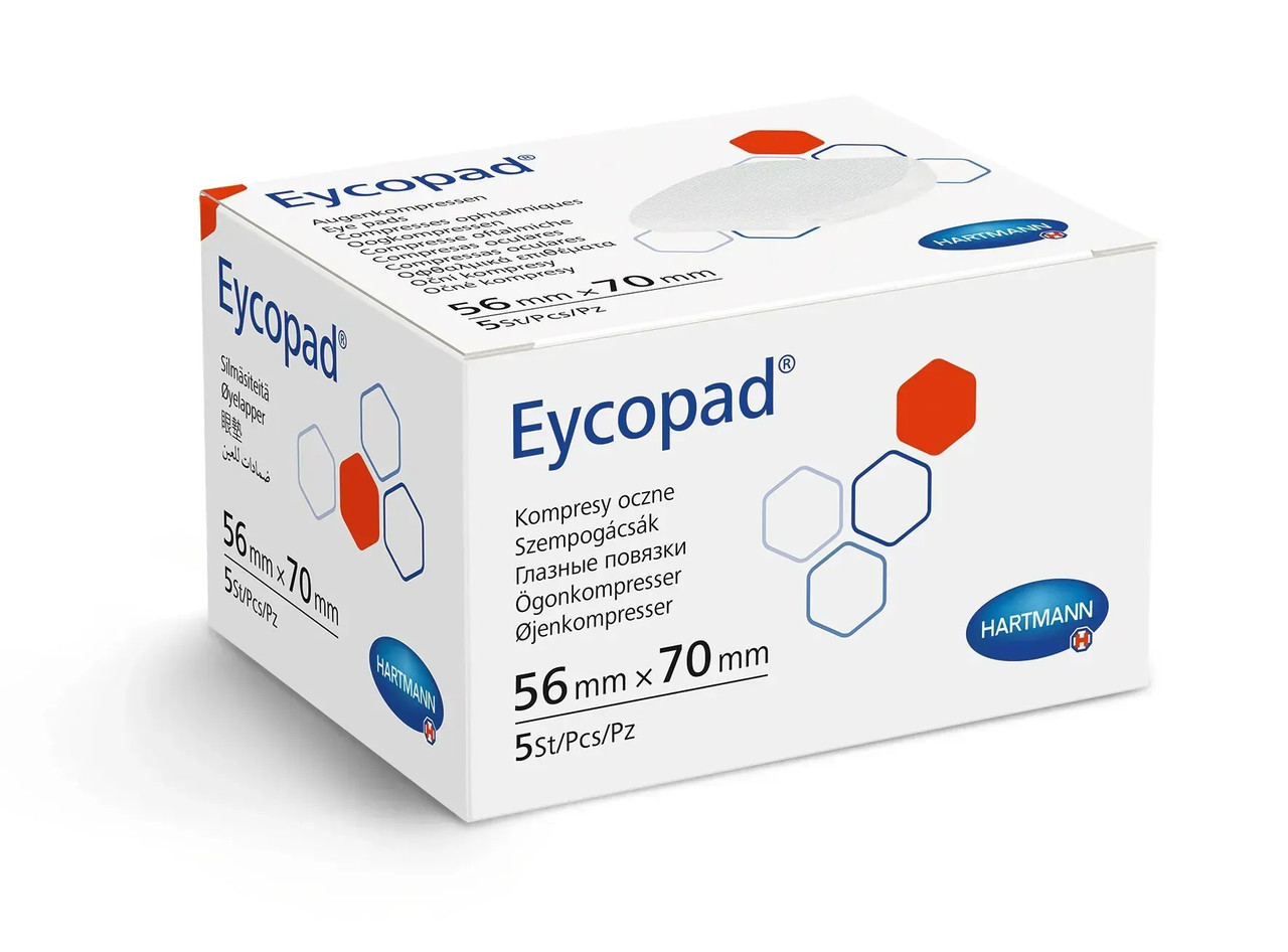 7666905686_povyazki-dlya-ochej Пов'язки для очей Eycopad® 56 × 70 мм, нестерильні, 5 шт. - Зображення 1