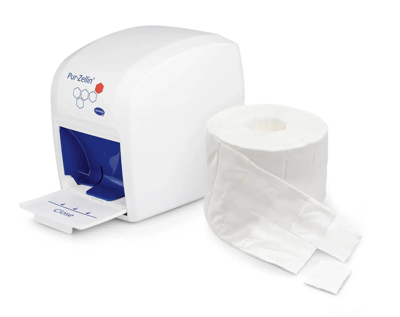 7666905691_plastikovij-dispenser-pur-zellin Пластиковий диспенсер Pur-Zellin® Box для тампонів у рулоні, 1 шт. - Зображення 1