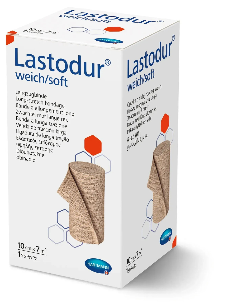 7666905695_kompresijnij-elastichnij-bint Компресійний еластичний бинт Lastodur® soft 10 × 7 м, еластичність 160% - Зображення 1