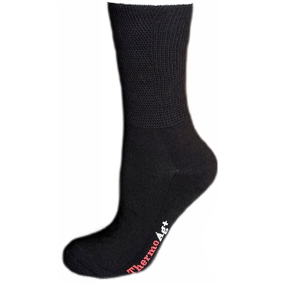 footmate_medical_thermo_ag_black.jpg Діабетичні медичні шкарпетки утеплені із сріблом FootMate Medical Thermo AG + - Зображення 1