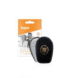 Шкіряні підп'яточники на латексній основі чорні, Kaps Elflex Black