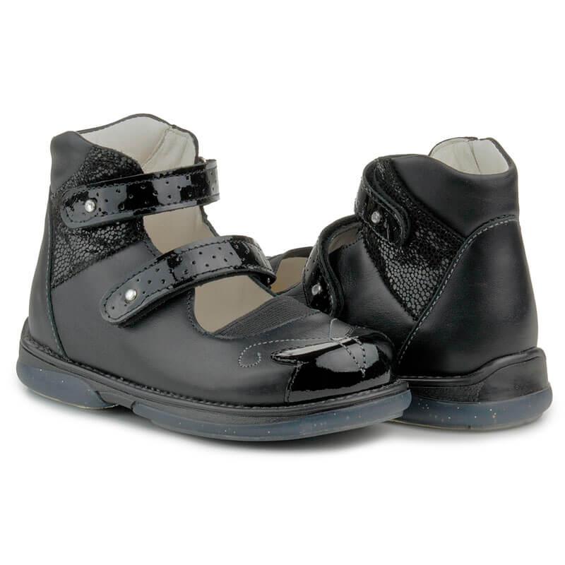 memo_princessa_3ly_diagnostic_sole_ankle_support_uniform_orthopedic_mary_jane_little_kid-7.jpg Memo Princessa 3LY Чорні Ортопедичні туфлі для дівчаток () - Зображення 1